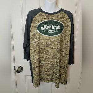 MEN'S Nike Dri-fit OnField Apparel NY JETS Camo Salute To Service XL